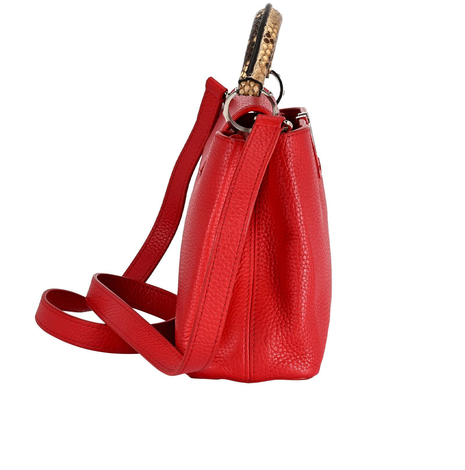 Capucines BB, &pound;2,800, Handbags, Red, Leather, Side view